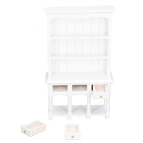 Miniaturschrank im Maßstab 1:12, Bücherregal, Aufbewahrungsbox aus Holz, Küche, Puppenhaus, Holzschrank, Möbel, Ausstellungsvitrine, Dekoration, Sideboard-Zubehör, simuliertes von LIZEALUCKY