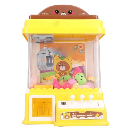 Niedliche Bärenkranichmaschine für Kinder, Mini-Cartoon-USB-Power-Klauenspiel, interaktives Spielhausspielzeug für das Einkaufszentrum zu Hause von LIZEALUCKY