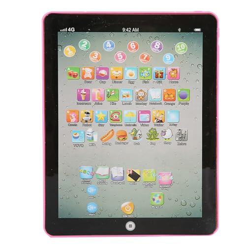 Pretend Tablet Kleinkind Lernspielzeug Smart Stages Pädagogisches Kind Chinesisch Englisch Lernmaschine Bildung Baby (Pink) von LIZEALUCKY