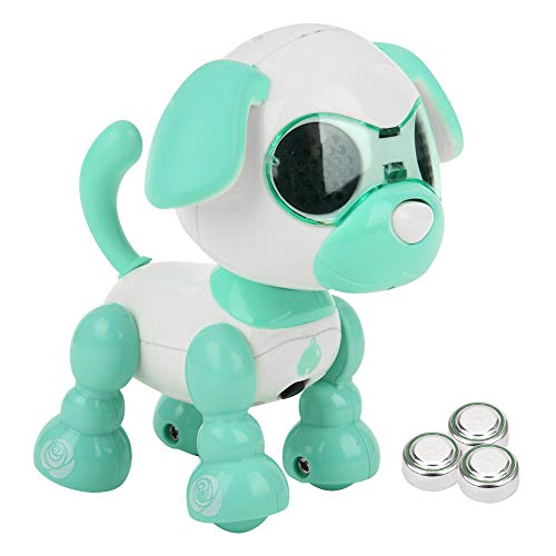 Roboter-Hundespielzeug, elektronisches intelligentes Berührungssensor-interaktives Hundespielzeug, frühpädagogisches Bewusstseins-Lernspielzeug für Kinder für und Mädchen (Smart Puppy grün) von LIZEALUCKY