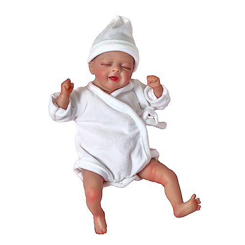 LIbgiubhy 10'' Real Like Reborns Spielzeug Schlafen Gefüllte Baumwoll Reborns Die Geschlossenen Aussehen von LIbgiubhy