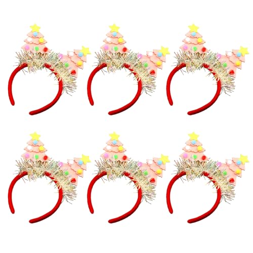 LIbgiubhy 6Pack Family Gathering Stirnbänder Schulveranstaltung Accessoire Holiday Party Hair Hoop Für Komfortable Saisonale Jubel von LIbgiubhy