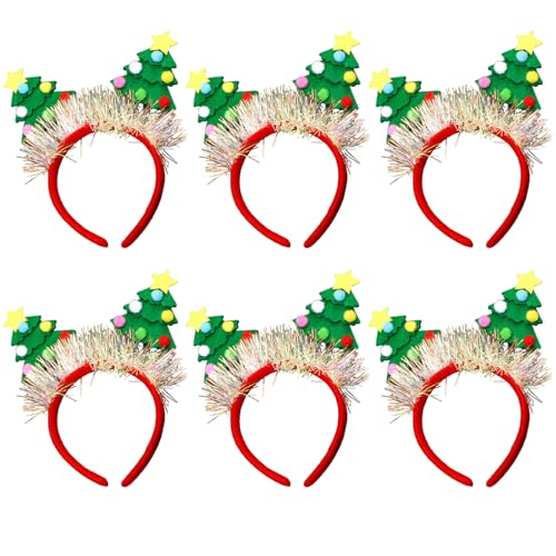 LIbgiubhy 6Pack Family Gathering Stirnbänder Schulveranstaltung Accessoire Holiday Party Hair Hoop Für Komfortable Saisonale Jubel von LIbgiubhy