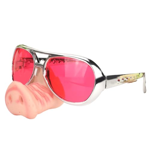 LIbgiubhy Halloween-Brille, lustige Nasen-Brille, Cosplay-Brille für Halloween-Party-Requisiten von LIbgiubhy