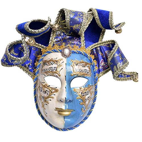 LIbgiubhy Jester-Mask Musik-Wanddekoration, Vollgesicht, für Party-Maskerade von LIbgiubhy