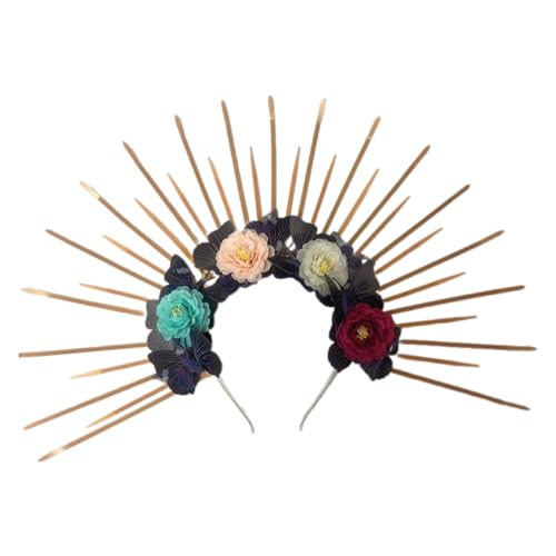 LIbgiubhy Notre Dames Fünf Kopf Schnalle Haarband Lustige Übertriebene Neuartige Halloween Hexen Stirnband von LIbgiubhy