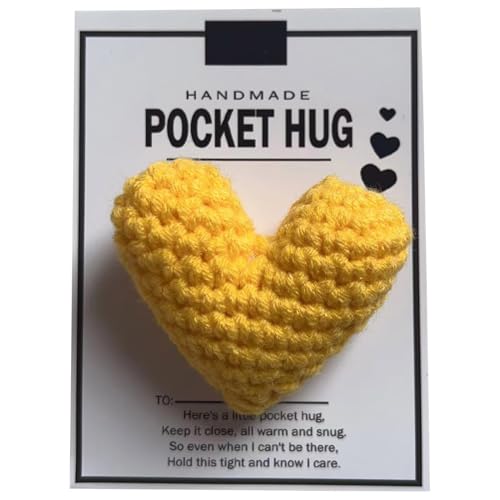 LIbgiubhy Pocket Hug Heart Good Luck Gifts Positive Heart Pocket Hug Gift Pocket Heart Gifts von LIbgiubhy