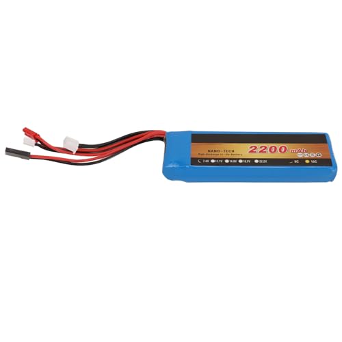 LJCM 2S 7,4 V 2200 MAh 8C Lipo-Akku, Überladeschutz, 7,4 V 2200 MAh Lipo-Akku für T6J T8FG 12FG Sender von LJCM