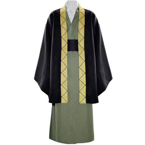 LJFIWY Anime Bungo Stray Dogs Cosplay, Fukuzawa Yukichi BSD-Kostüm, für Herren und Damen, Halloween, japanischer Kimino-Bademantel, Yukata, Karneval, Party-Outfits (Fukuzawa Yukichi, Größe 3XL) von LJFIWY