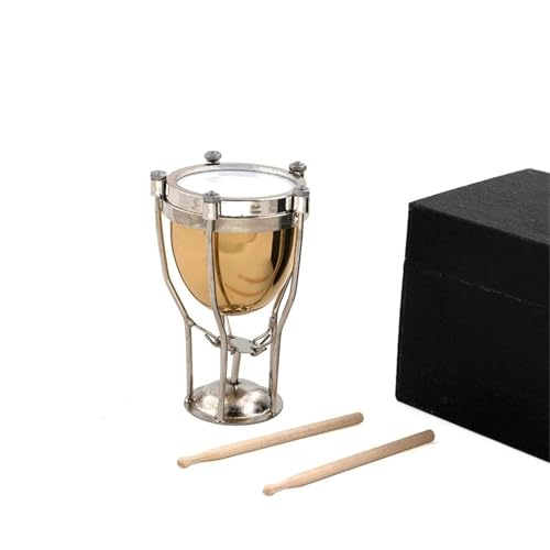 Musikinstrument-Modelle, Miniatur-Jazz-Trommel-Set, Mini-Musikinstrument, kann nicht gespielt werden, 8 x 6 cm von LJRRTYQ