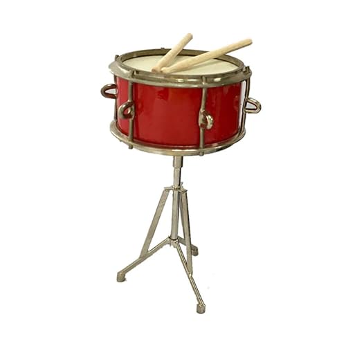 Musikinstrument-Modelle, drei Farben erhältlich, 9 cm, Miniatur-Trommel, Mini-Musikinstrument-Modell-Dekoration (B) von LJRRTYQ