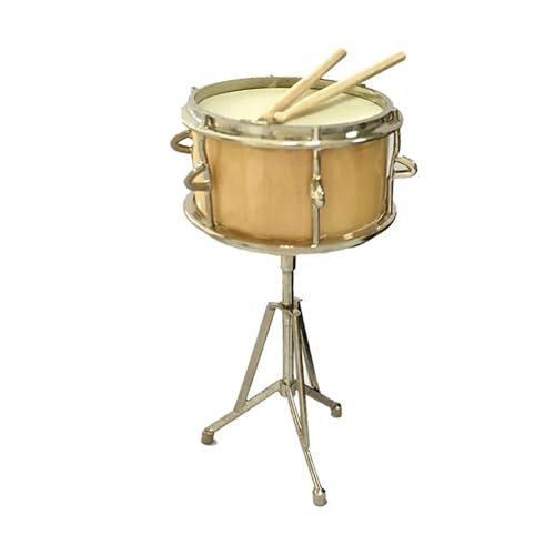 Musikinstrument-Modelle, drei Farben erhältlich, 9 cm, Miniatur-Trommel, Mini-Musikinstrument-Modell-Dekoration (C) von LJRRTYQ