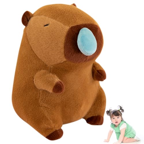 LJTXX Capybara Plüschtier, Capybara Plüsch Spielzeug Plüschpuppen Kawaii Plüschtier Kuscheltie für Kinder Kuscheltier Stofftier Karikatur Plüsch Spielzeug für Kindergeburtstag Geschenk (30cm) von LJTXX