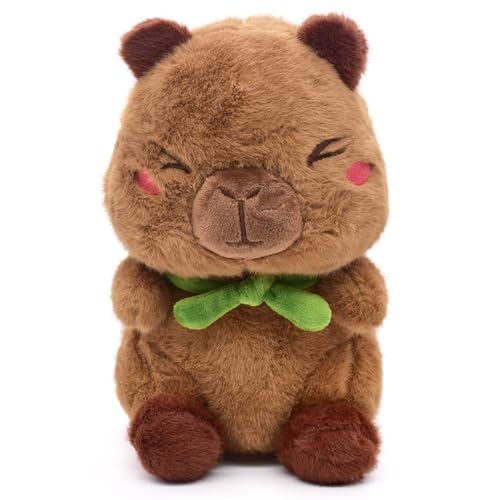 LJTXX Capybara Plüschtier Stofftier Kawaii Capybara Kuscheltier Capybara Stofftier Kawaii Salamander Plüsch Capybara Kuscheltier Plüsch Geschenk für Baby Kinder Mädchen und Jungen 25cm von LJTXX