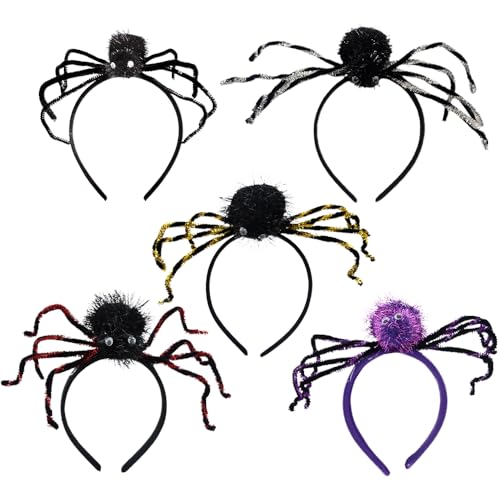 LJTXX Halloween Haarbänder, Halloween Anzieh Accessoire Spinne Stirnband Halloween Kopfschmuck Party Haarschmuck Feiertags Stirnbänder für Halloween Fasching Karneval Party von LJTXX