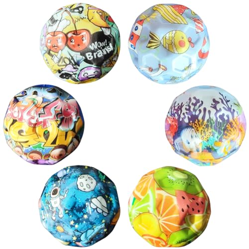 LJTXX Hüpfbälle Springball Mini Bouncing Ball Toy Premium Flummi Set Bunte Gummibälle Hüpfbälle Interaktives Spielzeug zum Stressabbau für Kindergeburtstag Gastgeschenke von LJTXX