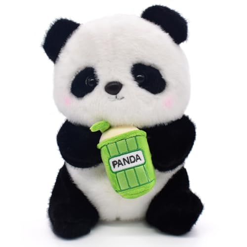 LJTXX Panda Plüschtier Soft Toys Panda Kuscheltier Plüschtier Panda Plushie Stuffed Doll Panda Soft Toys Panda Plüsch Kuscheltier für Jubiläen Partygeschenke-24cm von LJTXX