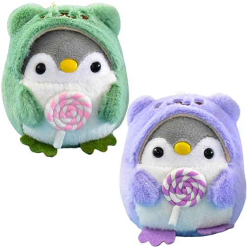 LJTXX Pinguin Plüsch Pinguin Plüschtier Kuscheltie Pinguin Cartoon Plüschtier Cartoon Anime Series Plush für Geburtstagsgeschenke und Freunde Schöne Plüschpuppengeschenke 10 cm von LJTXX