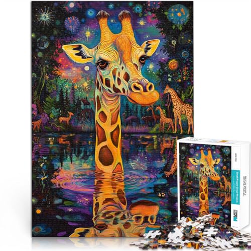 1000-teilige Puzzles für Erwachsene Pädagogisches Spielzeug zum Stressabbau Giraffe ausmalen Künstlersammlung, Bildende Kunst52x38cm 1000-teilige Puzzles für Erwachsene Pädagogisches Spielzeug zum Stressabbau Giraffe ausmalen Künstlersammlung, Bildende Kunst52x38cm von LKASGCBY