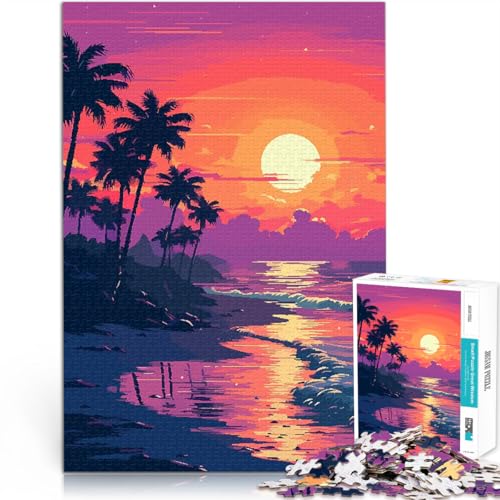 1000-teilige Puzzles für Teenager Denkspiel Südkalifornische Sonnenuntergangs-Pixelkunst Einzigartige Wohndekoration und Geschenke75x50cm 1000-teilige Puzzles für Teenager Denkspiel Südkalifornische Sonnenuntergangs-Pixelkunst Einzigartige Wohndekoration und Geschenke75x50cm von LKASGCBY