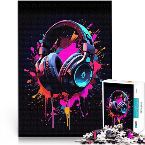 1000-teiliges Puzzle für Teenager Dekomprimierendes intellektuelles Lernspielzeug Gaming-Kopfhörer Geburtstagsgeschenk, Geschenke52x38cm 1000-teiliges Puzzle für Teenager Dekomprimierendes intellektuelles Lernspielzeug Gaming-Kopfhörer Geburtstagsgeschenk, Geschenke52x38cm von LKASGCBY