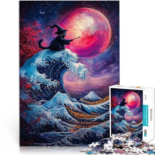 2000-teilige Puzzles für Erwachsene Anspruchsvolles Spiel und Familienspaß Wizard Cat und die große Welle Wichtelgeschenke70x100cm 2000-teilige Puzzles für Erwachsene Anspruchsvolles Spiel und Familienspaß Wizard Cat und die große Welle Wichtelgeschenke70x100cm von LKASGCBY