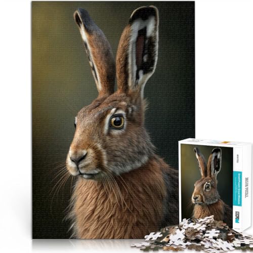 Puzzle für Erwachsene 1000 Teile Gehirnintelligenz-Herausforderung süchtig machendes Spielzeug Hase Heimdekoration Spielzeug38x26cm Puzzle für Erwachsene 1000 Teile Gehirnintelligenz-Herausforderung süchtig machendes Spielzeug Hase Heimdekoration Spielzeug38x26cm von LKASGCBY