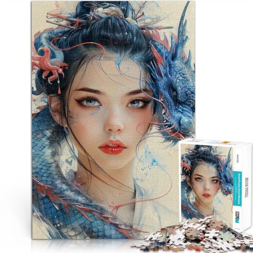Teenager 1000 Teile Puzzle Anspruchsvoll, Aber lustig und humorvoll Blauer Geisha-Drache Wunschliste mit dem Weihnachtsmann75x50cm Teenager 1000 Teile Puzzle Anspruchsvoll, Aber lustig und humorvoll Blauer Geisha-Drache Wunschliste mit dem Weihnachtsmann75x50cm von LKASGCBY