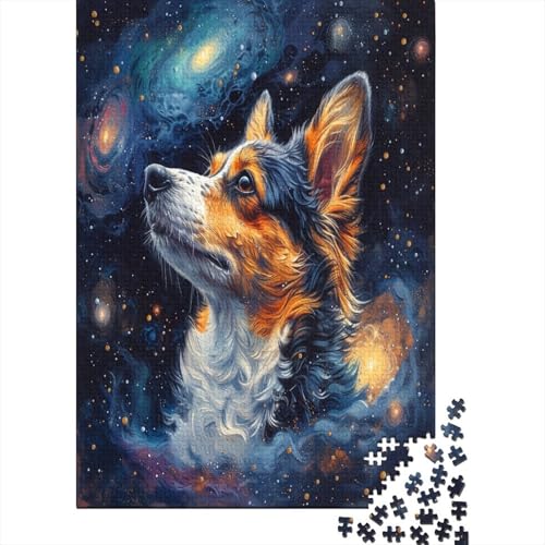 Deutscher Schäferhund Hund Puzzle 1000 Teile,Puzzle Für Erwachsene, Impossible Puzzle, GesKükenlichkeitsspiel Für Die Ganze Familie,Puzzle Legespiel- Erwachsenenpuzzle Puzzel 1000pcs (75x50cm) von LKBASOEGD