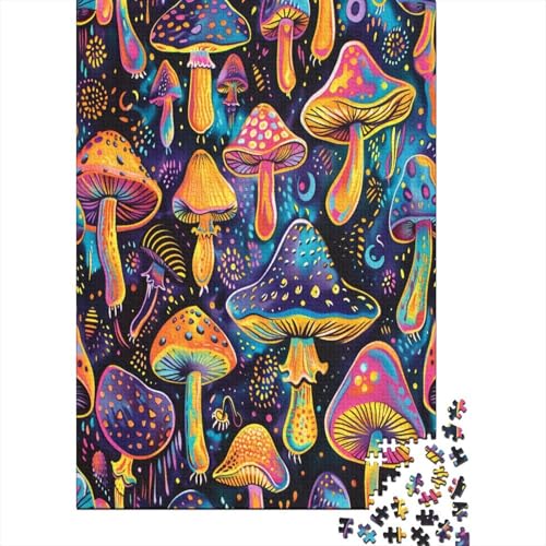 Pilze Puzzlespiel 1000 Teile Puzzle Für Erwachsene Und Kinder Ab 14 Jahren, Puzzle-Motiv Erwachsenen Puzzlespiel Puzzel 1000pcs (75x50cm) von LKBASOEGD