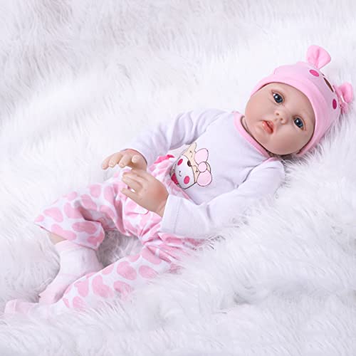 LKBOBIR 20 Zoll 50 cm Reborn Baby Puppen 20Zoll Reborn Puppen Realistische Neugeborene Baby Silikon Vinyl Ganzkörper Realistische Neugeborene Mädchen Kuschelkörper Waschbar LKBOBIR 20 Zoll 50 cm Reborn Baby Puppen 20Zoll Reborn Puppen Realistische Neugeborene Baby Silikon Vinyl Ganzkörper Realistische Neugeborene Mädchen Kuschelkörper Waschbar von LKBOBIR