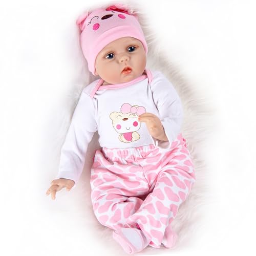 LKBOBIR Lebensechte Babypuppe, 20 cm, Rosa Strampler, Weichkörper, Sammlerpuppe LKBOBIR Lebensechte Babypuppe, 20 cm, Rosa Strampler, Weichkörper, Sammlerpuppe von LKBOBIR