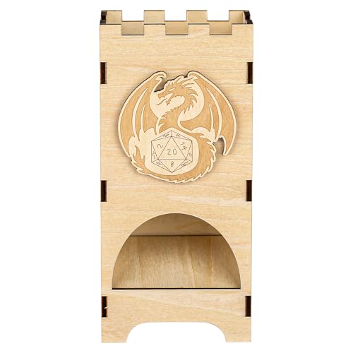 Würfelturm Fantasy, Holz D&D Fliegender Drache würfelturm, Rollenspiele DND zubehör, Tischspiele würfelschale, Brettspiel zubehör, Neue Spieler Geschenk (Keine Würfel enthalten) Würfelturm Fantasy, Holz D&D Fliegender Drache würfelturm, Rollenspiele DND zubehör, Tischspiele würfelschale, Brettspiel zubehör, Neue Spieler Geschenk (Keine Würfel enthalten) von LKKCHER DESIGN