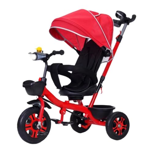 LKMM Kleinkindbuggiesdreiradfür1Bis5Jahrealt/Red with Canopy/Wheel von LKMM