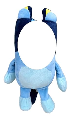 LKNBIF Blau Welpen Plüschtier, Blue-y Plüsch Figuren Kuscheltier Plüschpuppe, Welpen Niedliche Puppe, Plüsch Tier Kissen Spielzeug Weiche Puppe Geschenk für Kinder und Freunde. von LKNBIF