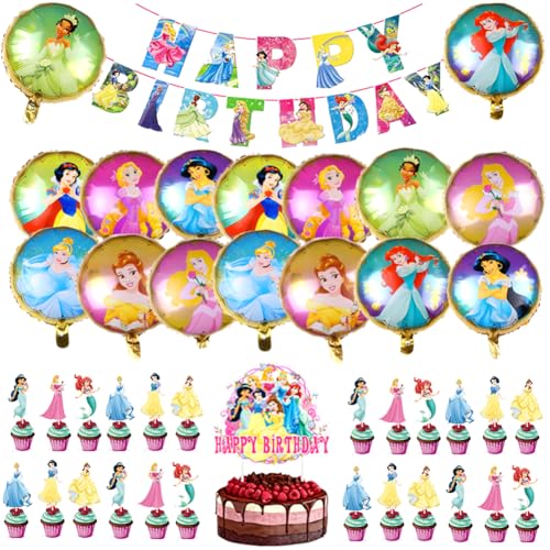 LKNBIF Luftballons Geburtstag Set, Kindergeburtstag Set, Geburtstag Party Deko Ballons Set, für Themenparty Partydekorationen Birthday Party Set für Geburtstag - 42PCS von LKNBIF