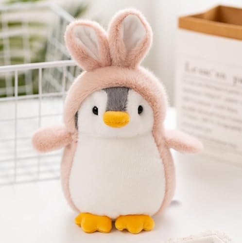 LKNBIF Pinguin Plüschtier, Tier Plüschtier, Süßer Plüsch Pinguin, Pinguin Tier Plüschtier mit Hut, Geschenk für Jungen, Mädchen, Babys – 20 cm von LKNBIF