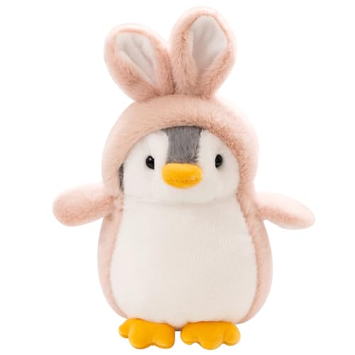 LKNBIF Pinguin Plüschtier, Tier Plüschtier, Süßer Plüsch Pinguin, Pinguin Tier Plüschtier mit Hut, Geschenk für Jungen, Mädchen, Babys – 20 cm von LKNBIF