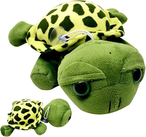 LKNBIF Stofftier Plüschtier Kuscheltier Schildkröte, Große Augen Die schildkröte Plüsch Tiere Spielzeug，Kuscheltier Schildkröte grün, Plüsch Meerestier, Tolles Geschenk für Kinder（20cm, 180g, Grün） von LKNBIF