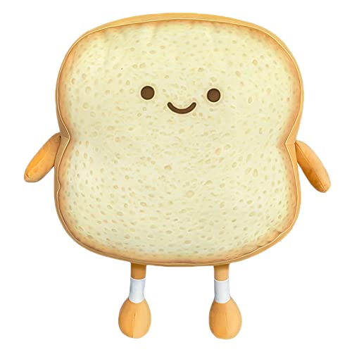 LKNBIF Toast Geschnittenes Brotkissen, 18CM Lustige Glückliche Toastbrot Kissen Lebensmittel Brotform Plüschkissen Gefüllte Puppe Spielzeug Weiches Kuscheltier Sofakissen für Kinder Erwachsene A LKNBIF Toast Geschnittenes Brotkissen, 18CM Lustige Glückliche Toastbrot Kissen Lebensmittel Brotform Plüschkissen Gefüllte Puppe Spielzeug Weiches Kuscheltier Sofakissen für Kinder Erwachsene A von LKNBIF