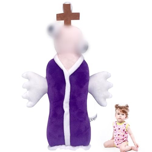 LKNBIF Zirkus Lila Gekleidet Pastor Plush, 27 cm Kuscheltier, Plush Circus Clowns, Niedlich Kissenpuppe, Kuscheltier Puppe Geschenk für Baby Kinder Mädchen Jungen. von LKNBIF