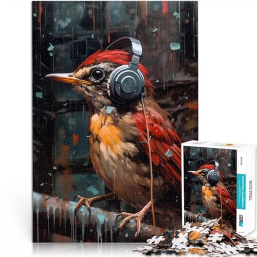 1000-teiliges Puzzle für Erwachsene Amerikanischer Rotkehlchen-Kopfhörer Aus Karton,ab 14 Jahren Stressabbau Schwierige Herausforderung Angebot als Geschenk für die ganze Familie。Größe:38x52cm 1000-teiliges Puzzle für Erwachsene Amerikanischer Rotkehlchen-Kopfhörer Aus Karton,ab 14 Jahren Stressabbau Schwierige Herausforderung Angebot als Geschenk für die ganze Familie。Größe:38x52cm von LKSDCBOT