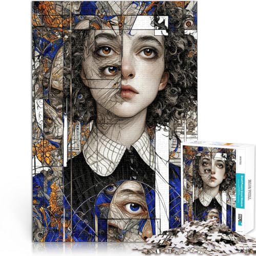 1000-teiliges Puzzle für Erwachsene und Jugendliche Abstraktes Porträt Aus Karton,ab 14 Jahren Intellektuelles Spielzeugspiel Geburtstagsgeschenke。Größe:38x52cm/14.9x20.4Zoll 1000-teiliges Puzzle für Erwachsene und Jugendliche Abstraktes Porträt Aus Karton,ab 14 Jahren Intellektuelles Spielzeugspiel Geburtstagsgeschenke。Größe:38x52cm/14.9x20.4Zoll von LKSDCBOT