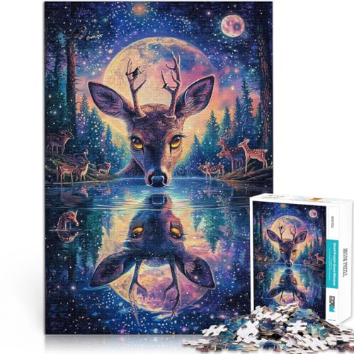 Präzisionsgeschnittenes 1000-teiliges Puzzle Farbe Fantasie Hirsch Aus Karton,ab 14 Jahren Lernspielzeug zum Lernen Als Geschenk für die ganze Familie und Freunde。Größe:26x38cm/10.2x14.9Zoll Präzisionsgeschnittenes 1000-teiliges Puzzle Farbe Fantasie Hirsch Aus Karton,ab 14 Jahren Lernspielzeug zum Lernen Als Geschenk für die ganze Familie und Freunde。Größe:26x38cm/10.2x14.9Zoll von LKSDCBOT