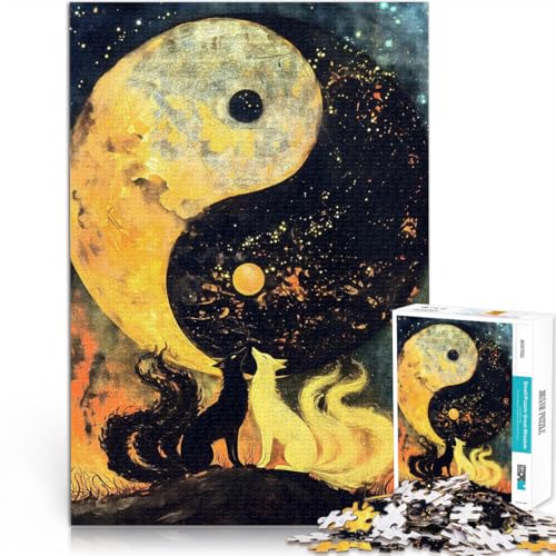 Puzzle 1000 Teile Erwachsene Yin-Yang-Füchse Aus Karton,Geeignet für Personen ab 14 Jahren Herausforderndes Spiel Geschenke zum 。Größe:38x52cm/14.9x20.4Zoll Puzzle 1000 Teile Erwachsene Yin-Yang-Füchse Aus Karton,Geeignet für Personen ab 14 Jahren Herausforderndes Spiel Geschenke zum 。Größe:38x52cm/14.9x20.4Zoll von LKSDCBOT