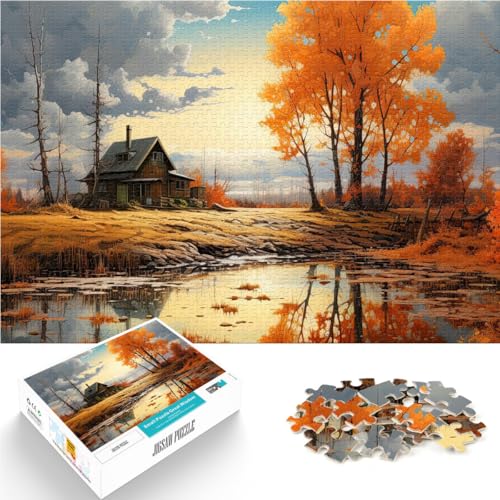 Puzzle 1000 Teile für Erwachsene Herbstlandschaft Aus Holz,Geeignet für Kinder ab 14 Jahren Anspruchsvoll, Aber lustig und humorvoll Weihnachtsspiel Geschenke für Frauen。Größe:50x75cm Puzzle 1000 Teile für Erwachsene Herbstlandschaft Aus Holz,Geeignet für Kinder ab 14 Jahren Anspruchsvoll, Aber lustig und humorvoll Weihnachtsspiel Geschenke für Frauen。Größe:50x75cm von LKSDCBOT