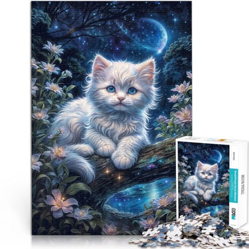 Puzzle 1000 Teile für Erwachsene Kätzchen träumt in der Nacht Aus Karton,ab 14 Jahren einzigartiges Herausforderungsspiel Verbesserung der Liebe zwischen Paaren。Größe:26x38cm/10.2x14.9Zoll Puzzle 1000 Teile für Erwachsene Kätzchen träumt in der Nacht Aus Karton,ab 14 Jahren einzigartiges Herausforderungsspiel Verbesserung der Liebe zwischen Paaren。Größe:26x38cm/10.2x14.9Zoll von LKSDCBOT