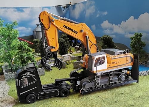 Bagger-Transporttieflader für Siku Bagger 1:32 von LKW-Held