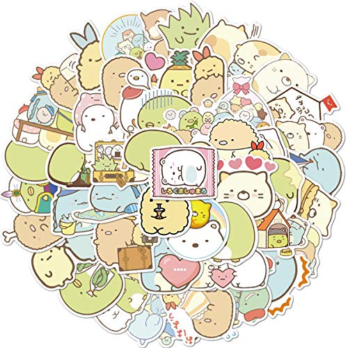 50 Stück Kawaii Sumikkogurashi Cartoon Aufkleber Japanische Anime Laptop Wasserflaschen VREETNEL Aufkleber für Kinder Mädchen Teenager (Sumikkogurashi) von LLDGZ