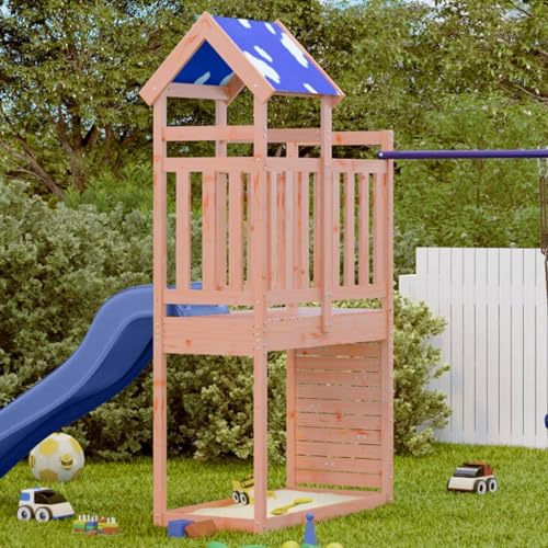 Furniture Select-Spielturm mit Felswand, 110,5 x 52,5 x 215 cm, Massivholz, Douglasie von LLEZKBR